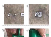 雙邊護欄網防盜螺絲安裝步驟？